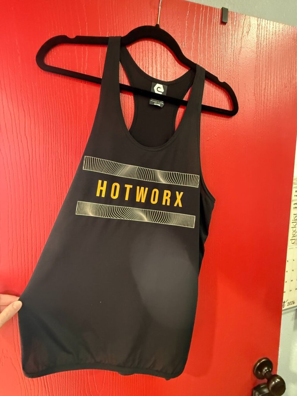 HOTWORX Black Racerback Tank Top